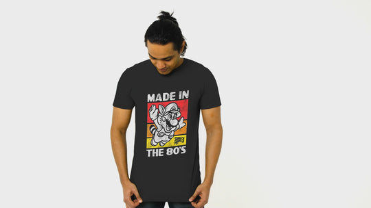 Playera Hombre Algodón Super Mario Bros 3 Mario Tanuki Videojuegos Beloma