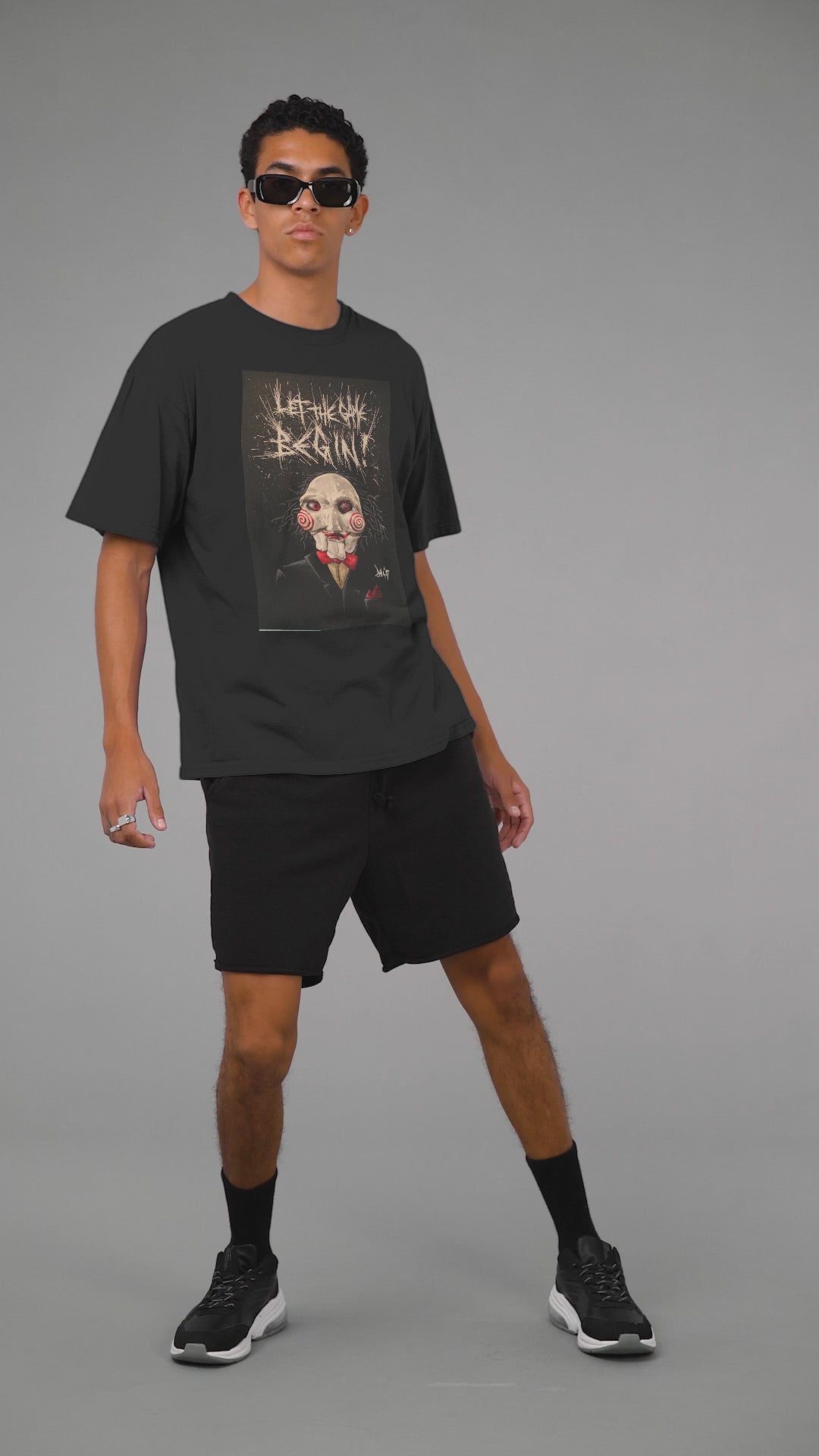 Playera Hombre Algodón Saw "Let The Game Begin" Películas Terror Beloma