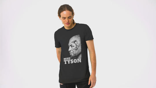 Playera Boxeo Hombre Algodón Mike Tyson Perfil Beloma