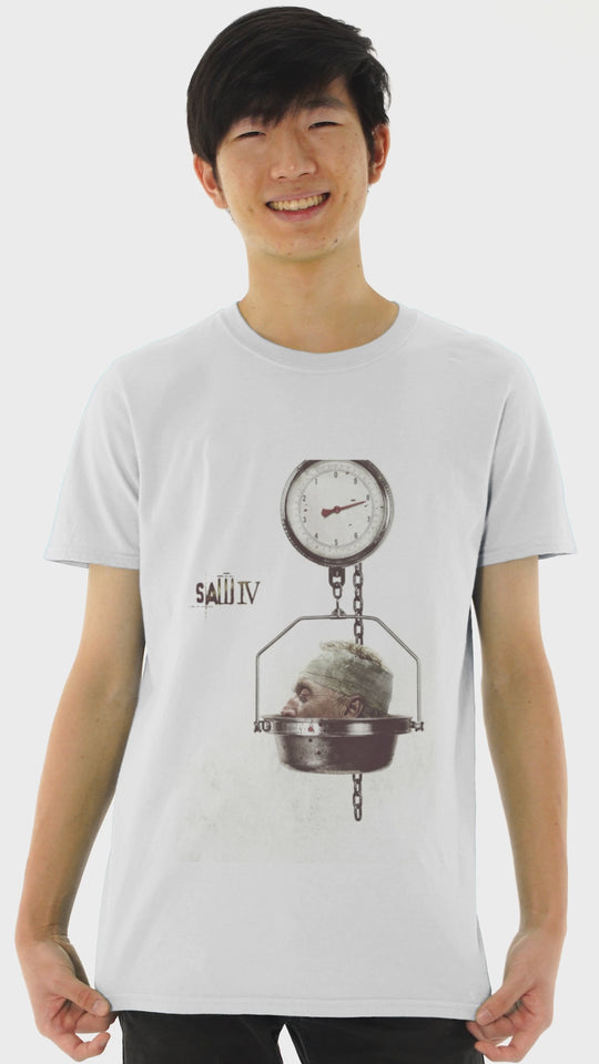 Playera Hombre Algodón Saw IV Películas Terror Beloma