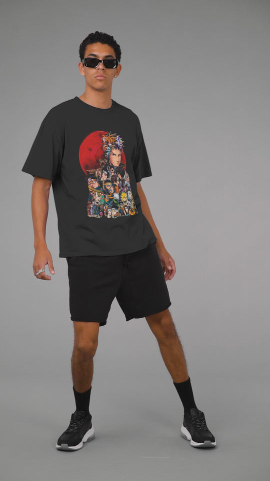 Playera Anime Hombre Algodon Naruto Ninja Hokage Beloma