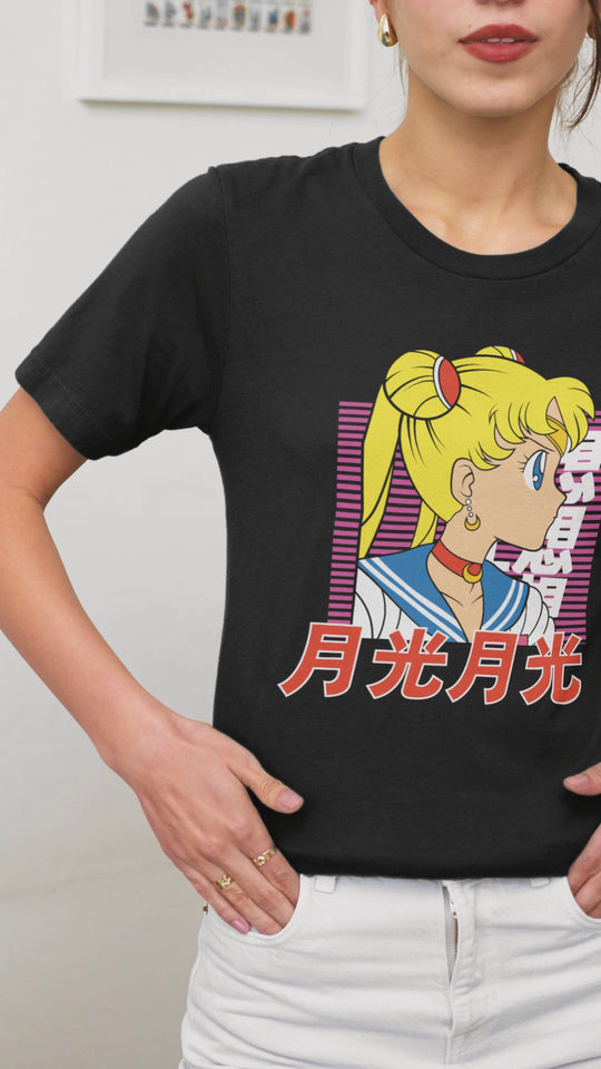 Playera Anime Mujer Sailor Moon Magia Poder Lunar Beloma
