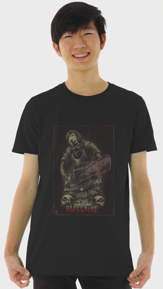 Playera Hombre Algodón Masacre De Texas Chainsaw Películas Terror Beloma