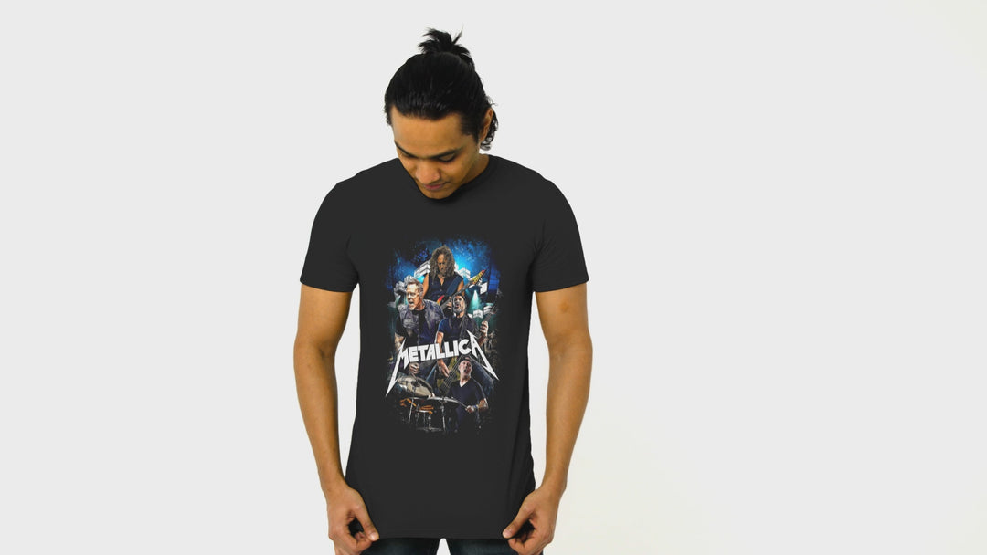 Playera Hombre Algodón Metallica Rock Música Beloma