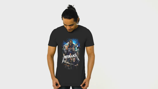 Playera Hombre Algodón Metallica Rock Música Beloma