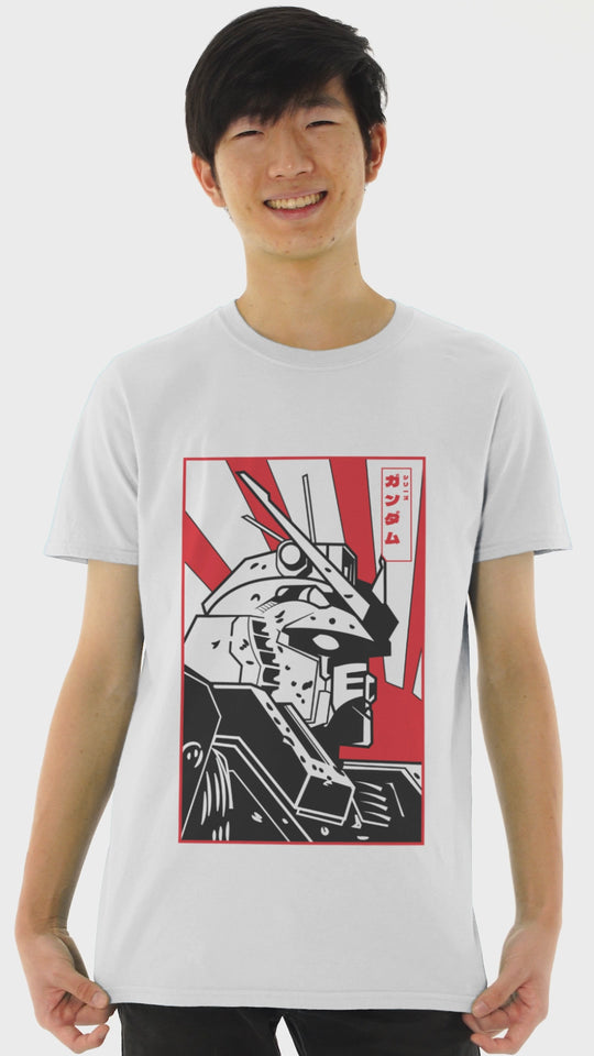 Playera Anime Hombre Algodon Serie Gundam Robot Mecha Beloma