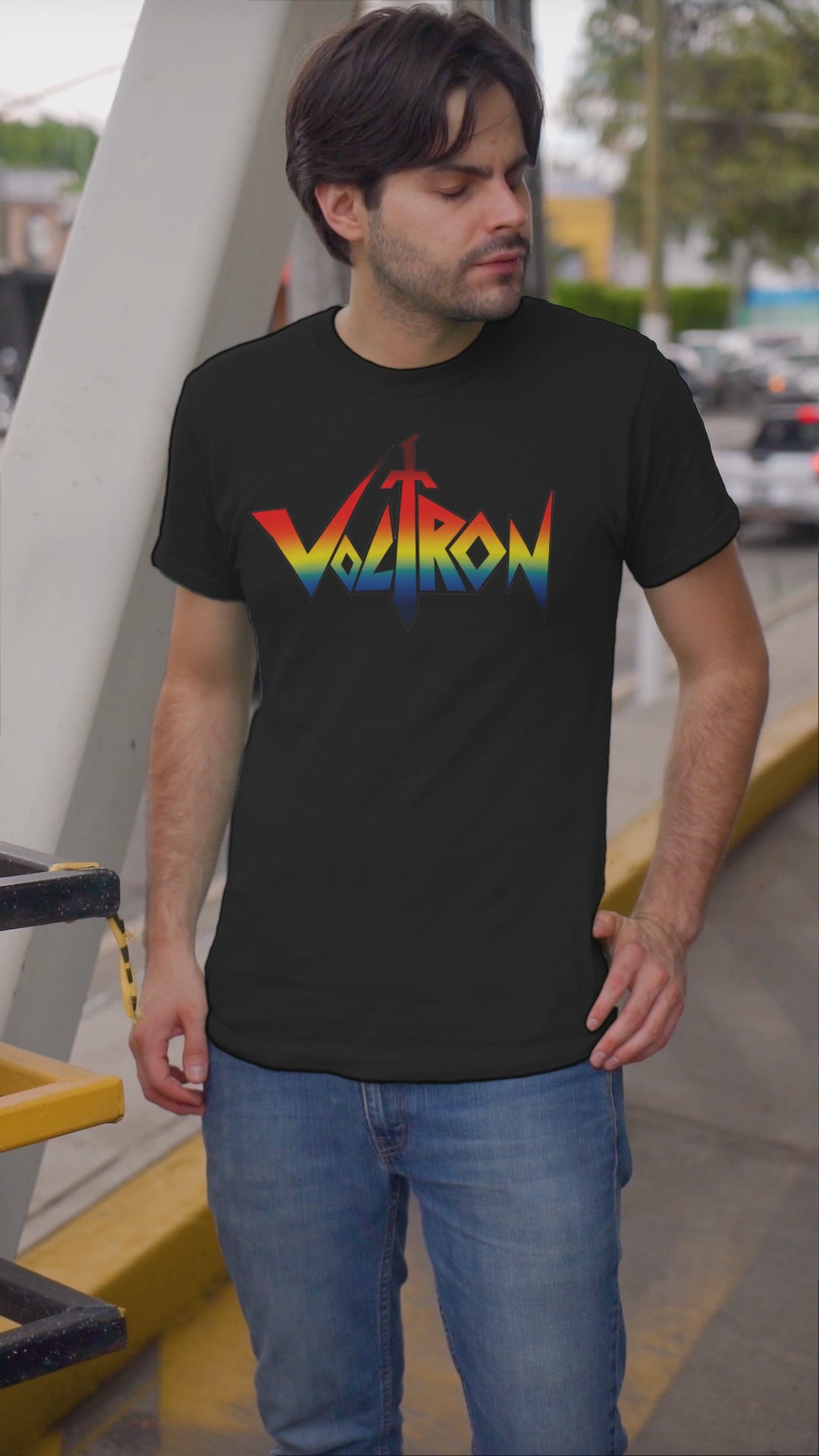 Playera Anime Hombre Algodon Voltron Retro Robot Mecha Beloma