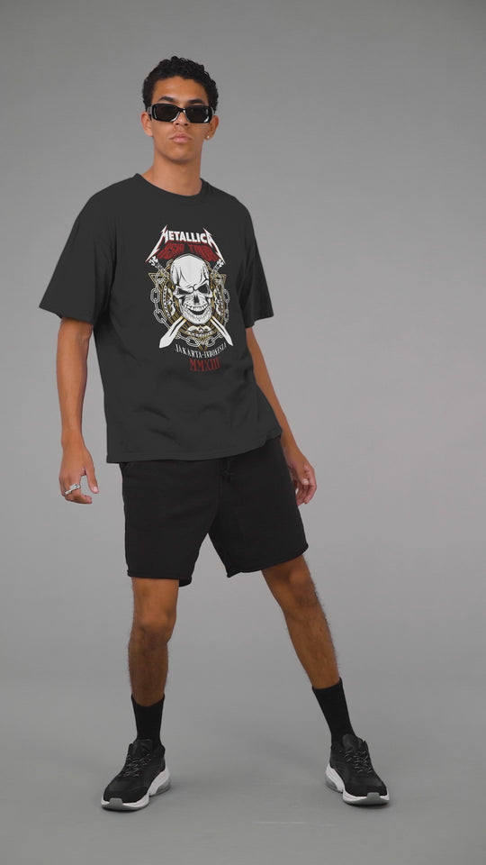 Playera Hombre Algodón Metallica - Asia Tour Rock Música Beloma