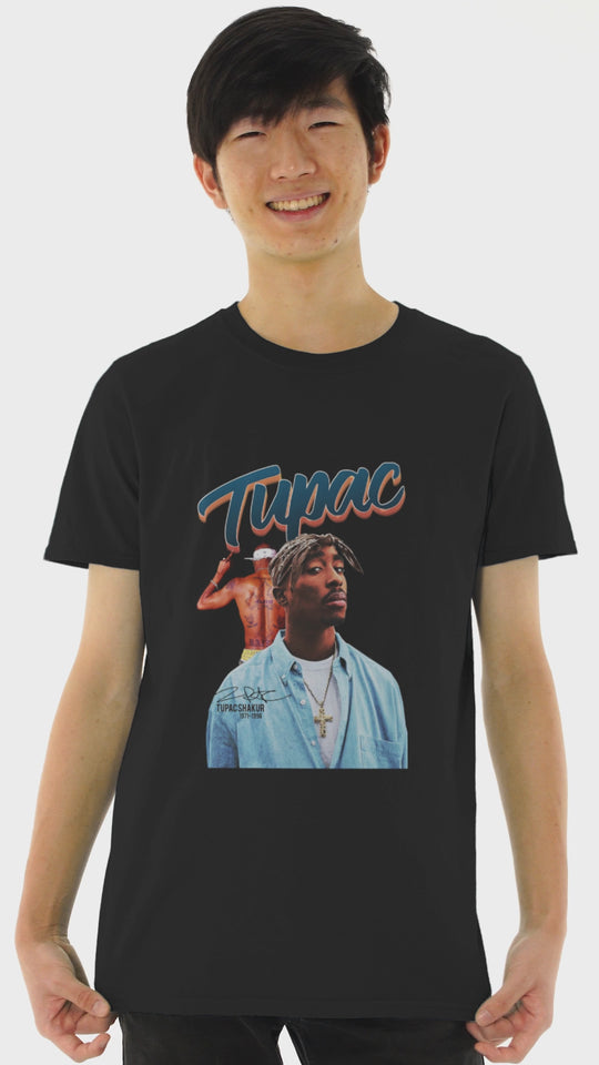 Playera Hombre Algodón 2Pac Rapero Música Beloma