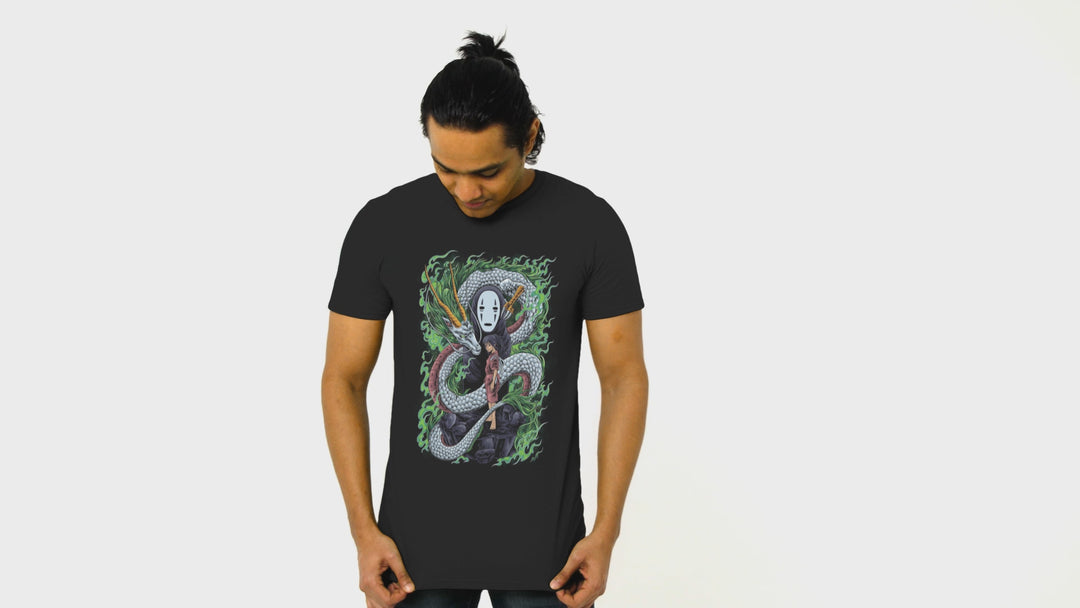 Playera Anime Hombre Algodon El Viaje de Chihiro Studio Ghibli Beloma