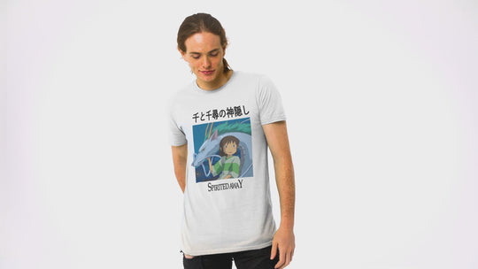 Playera Anime Hombre Algodon El Viaje de Chihiro Studio Ghibli Beloma