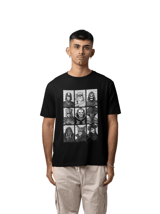 Playera Hombre Algodón Villanos Retro Caricaturas Beloma