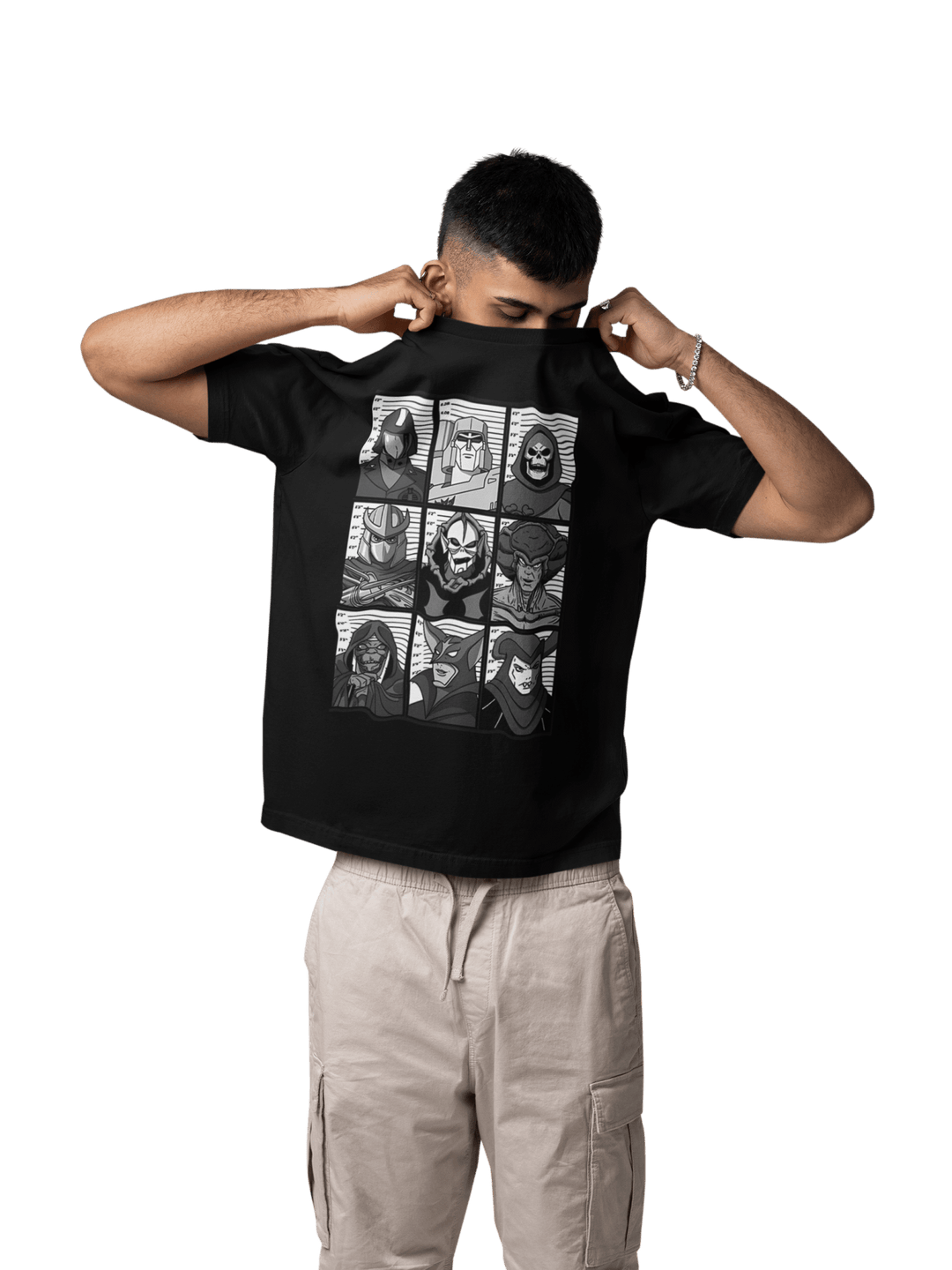Playera Hombre Algodón Villanos Retro Caricaturas Beloma