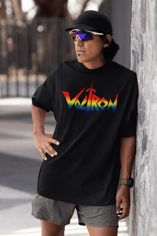 Playera Anime Hombre Algodon Voltron Retro Robot Mecha Beloma