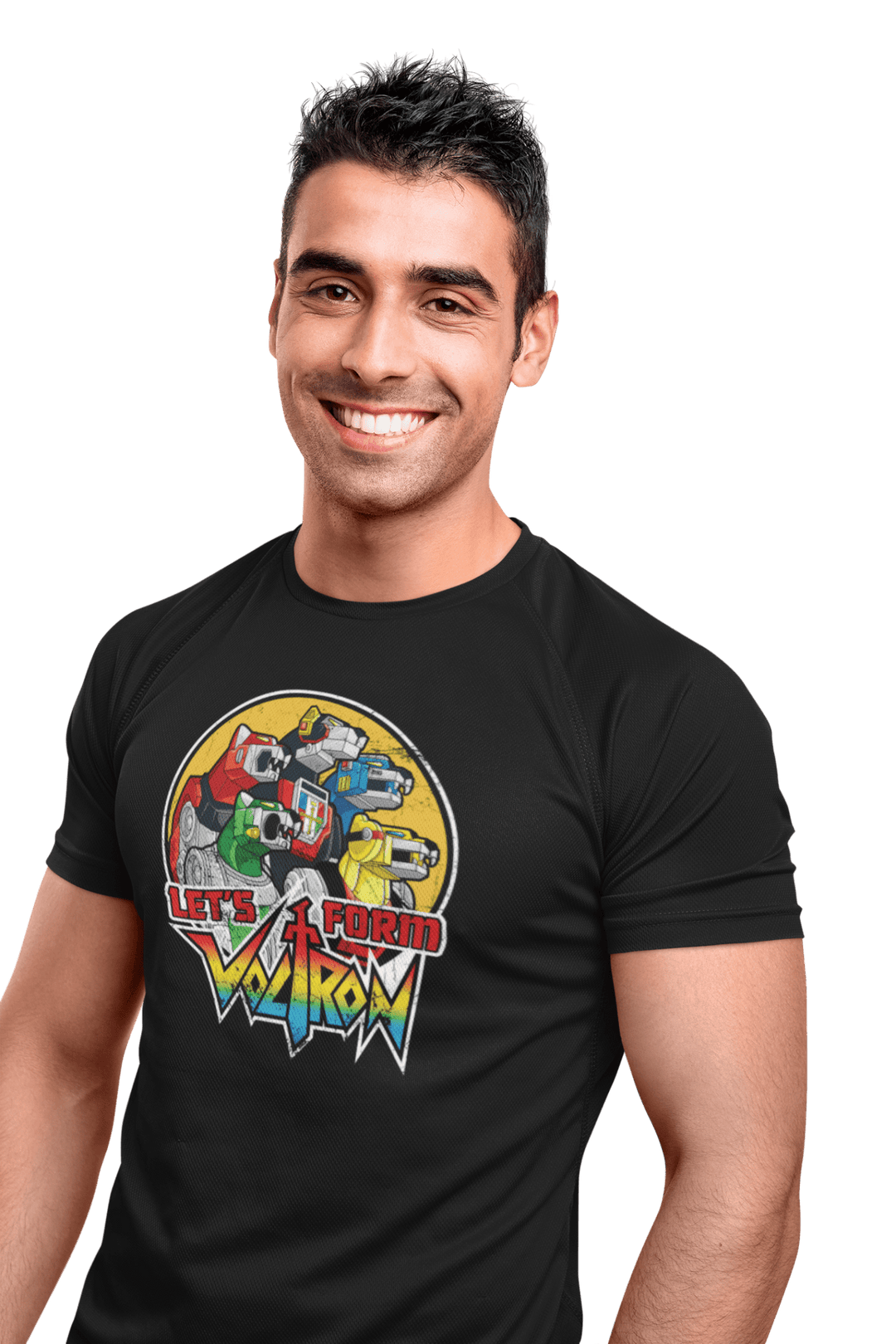 Playera Anime Hombre Algodon Voltron Retro Robot Mecha Beloma