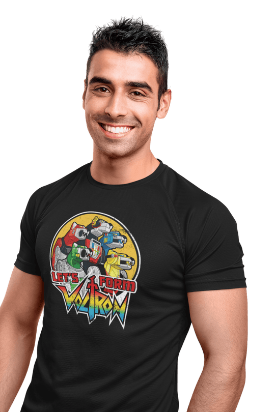 Playera Anime Hombre Algodon Voltron Retro Robot Mecha Beloma