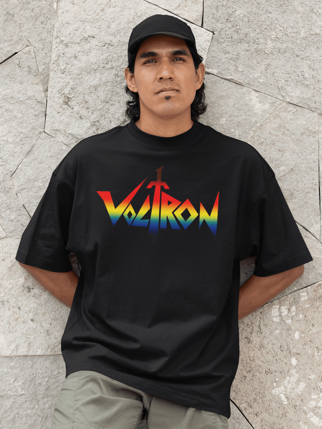 Playera Anime Hombre Algodon Voltron Retro Robot Mecha Beloma