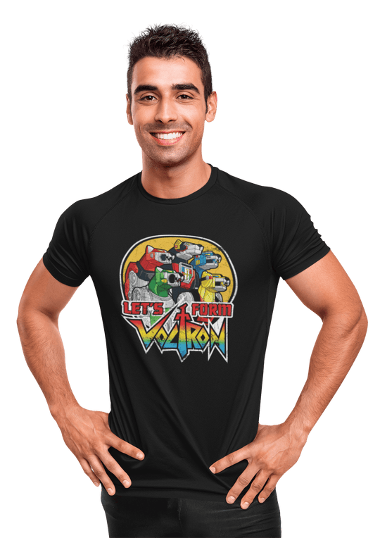 Playera Anime Hombre Algodon Voltron Retro Robot Mecha Beloma